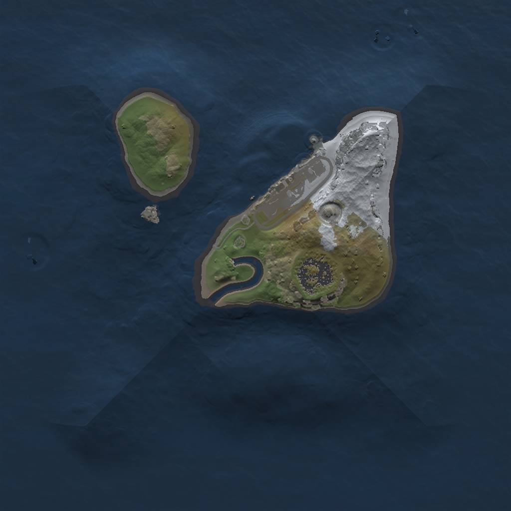 Rust Map: Procedural Map, Size: 1450, Seed: 18192, 4 Monuments