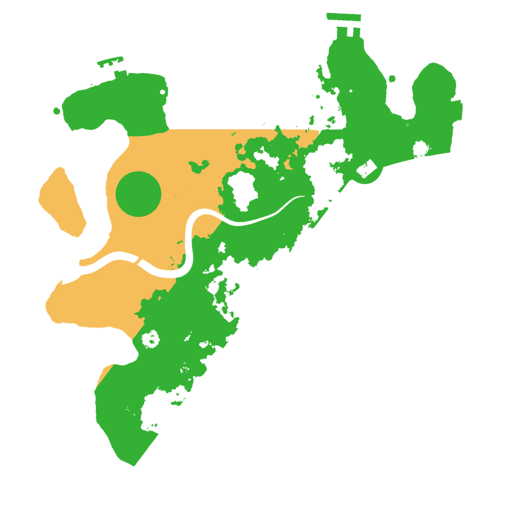 Biome Rust Map: Procedural Map, Size: 3000, Seed: 9580634