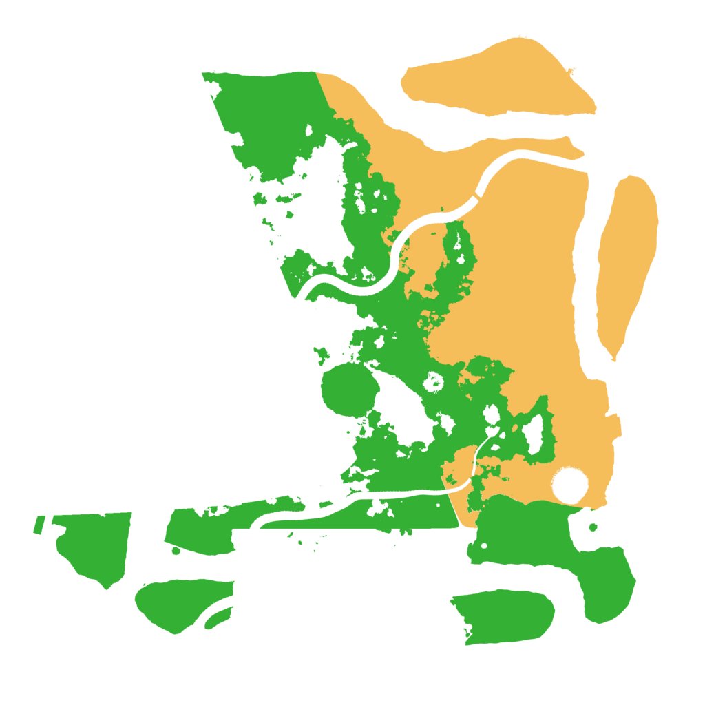 Biome Rust Map: Procedural Map, Size: 3500, Seed: 1648321069