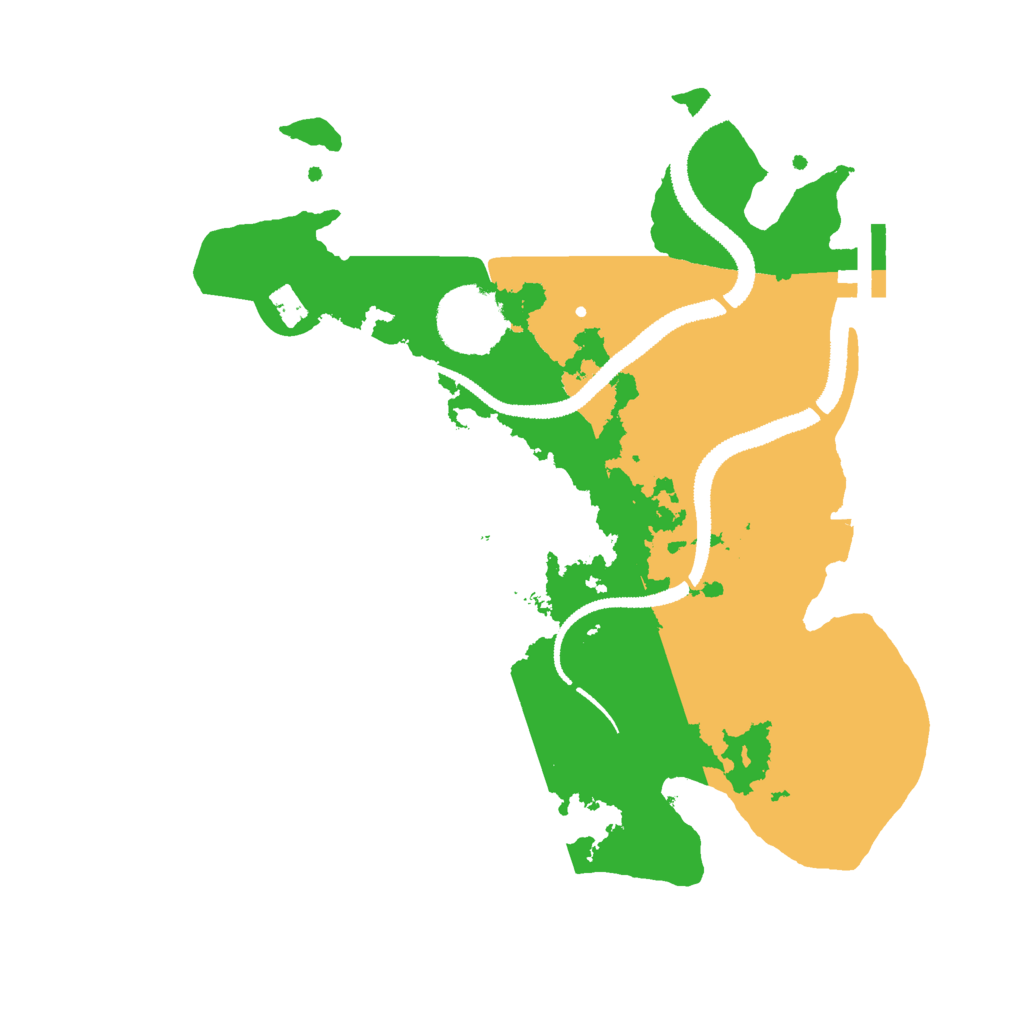 Biome Rust Map: Procedural Map, Size: 2800, Seed: 105055