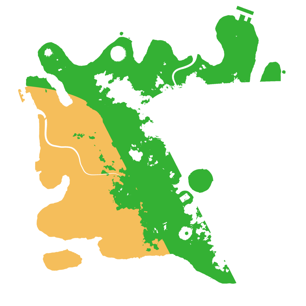 Biome Rust Map: Procedural Map, Size: 3500, Seed: 261090309