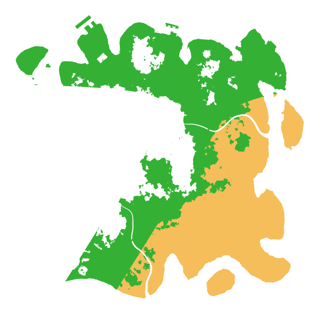 Biome Rust Map: Procedural Map, Size: 3600, Seed: 17859654