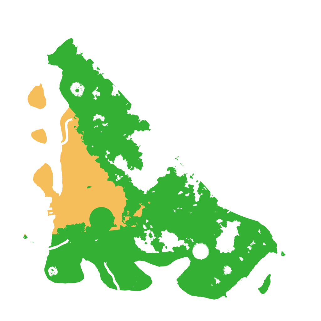 Biome Rust Map: Procedural Map, Size: 3500, Seed: 17233