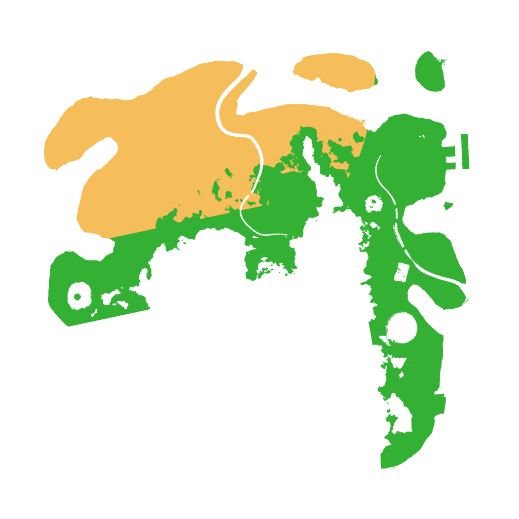 Biome Rust Map: Procedural Map, Size: 3000, Seed: 1080