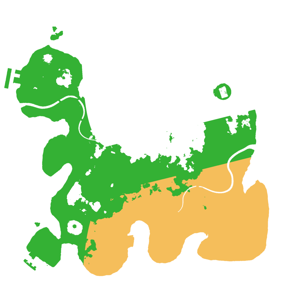 Biome Rust Map: Procedural Map, Size: 3020, Seed: 1