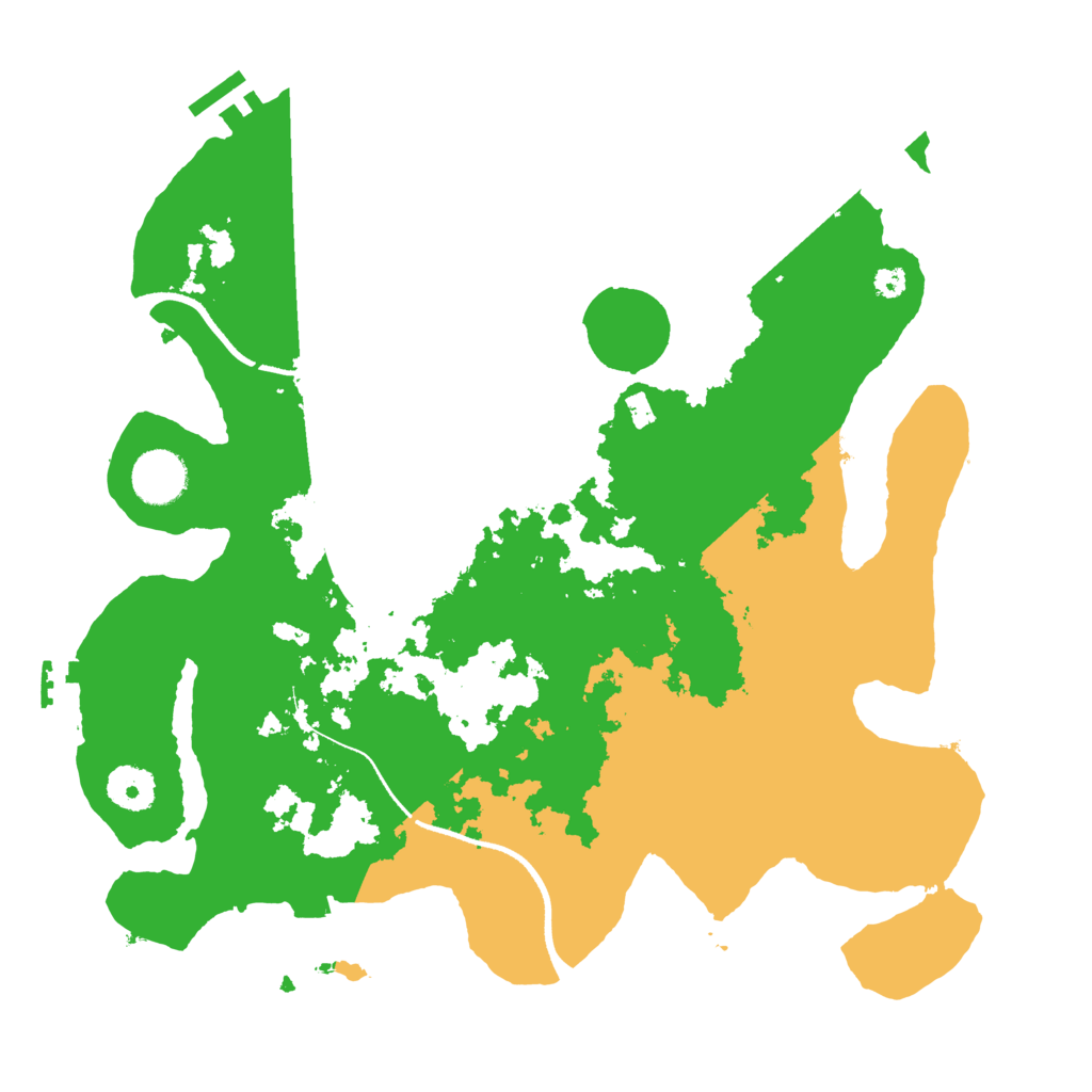 Biome Rust Map: Procedural Map, Size: 3500, Seed: 665240223