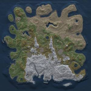 Thumbnail Rust Map: Procedural Map, Size: 4225, Seed: 486304504, 15 Monuments
