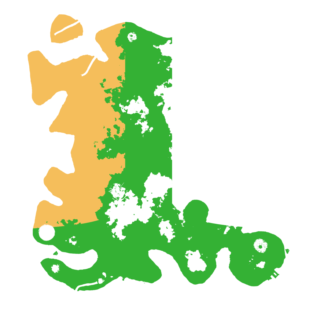 Biome Rust Map: Procedural Map, Size: 3500, Seed: 25855