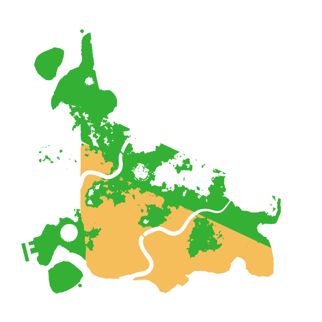 Biome Rust Map: Procedural Map, Size: 3500, Seed: 2140812731