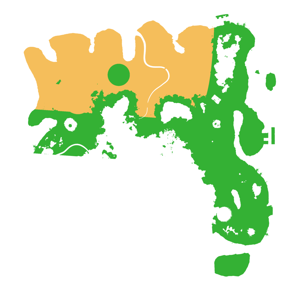 Biome Rust Map: Procedural Map, Size: 3500, Seed: 830533899