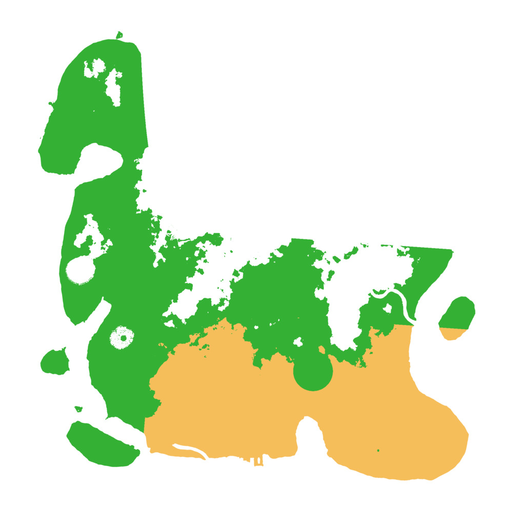 Biome Rust Map: Procedural Map, Size: 3500, Seed: 23234534