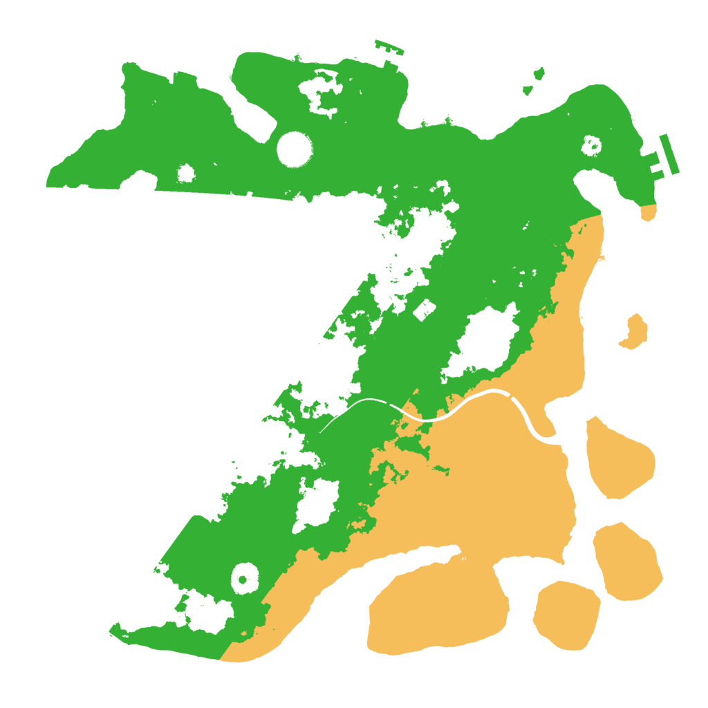 Biome Rust Map: Procedural Map, Size: 3500, Seed: 4226