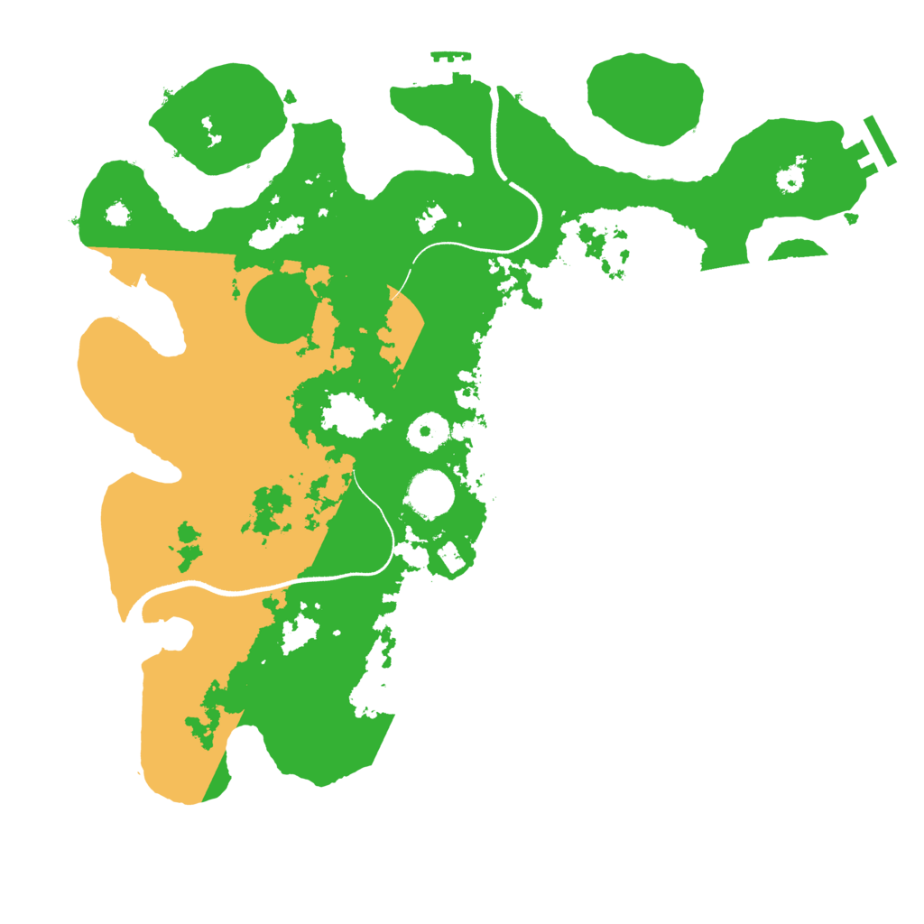 Biome Rust Map: Procedural Map, Size: 3500, Seed: 87122728
