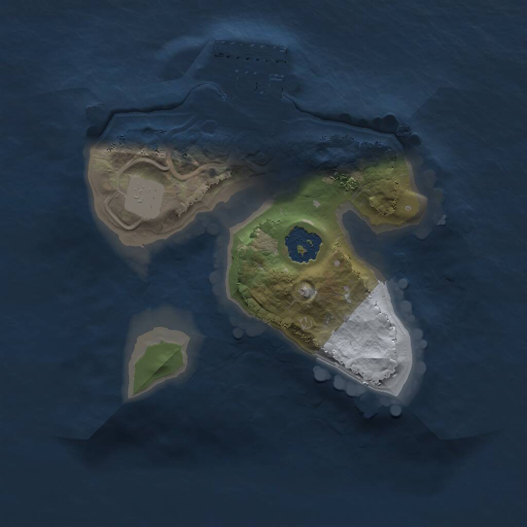 Rust Map: Procedural Map, Size: 1500, Seed: 1623, 2 Monuments