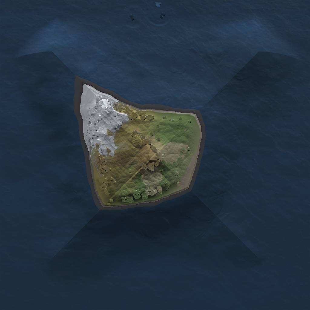 Rust Map: Procedural Map, Size: 1000, Seed: 608019291, 3 Monuments