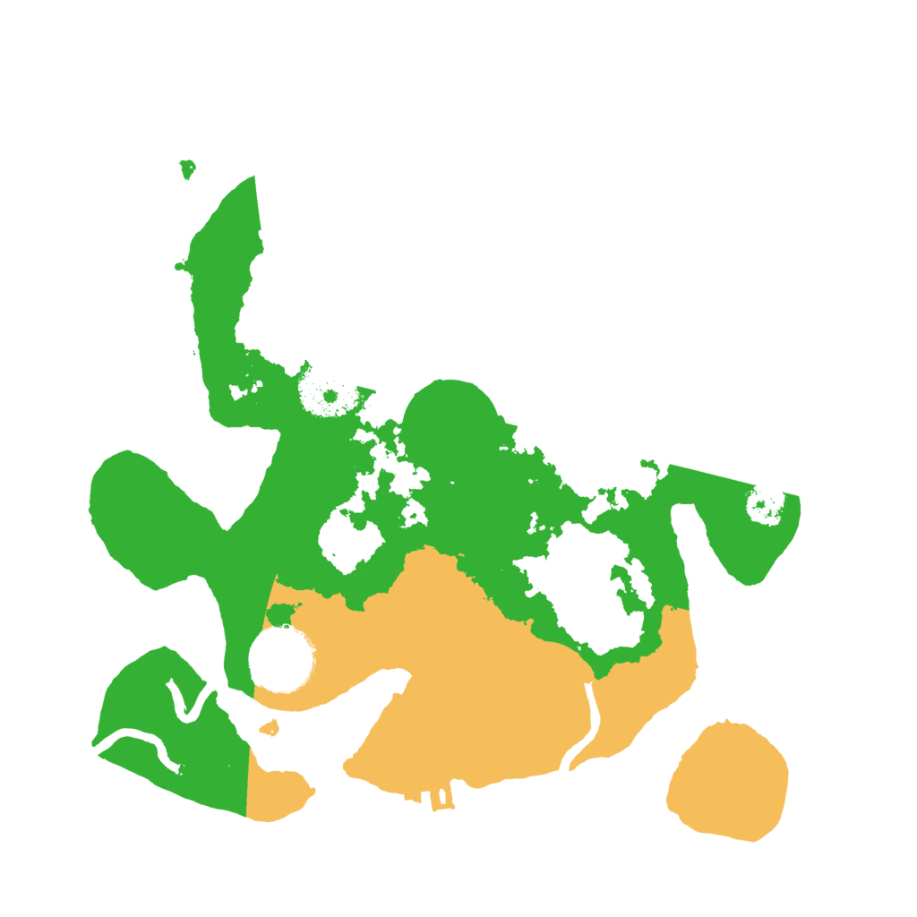 Biome Rust Map: Procedural Map, Size: 2500, Seed: 344633501