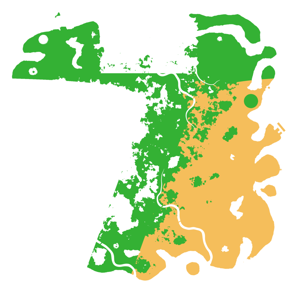 Biome Rust Map: Procedural Map, Size: 5500, Seed: 11223344