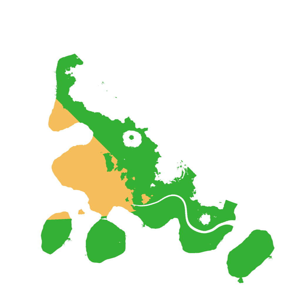 Biome Rust Map: Procedural Map, Size: 2500, Seed: 875458