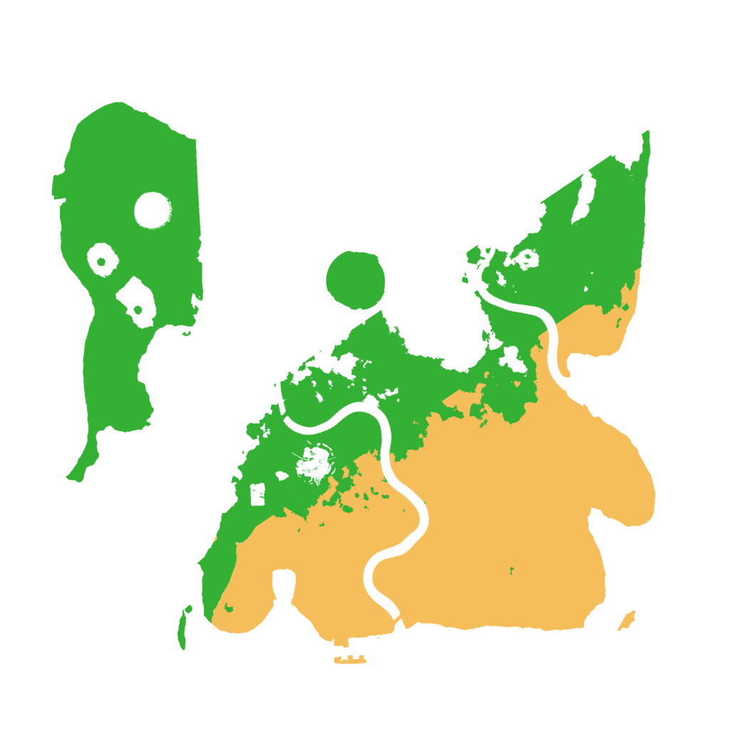 Biome Rust Map: Procedural Map, Size: 3500, Seed: 142193255