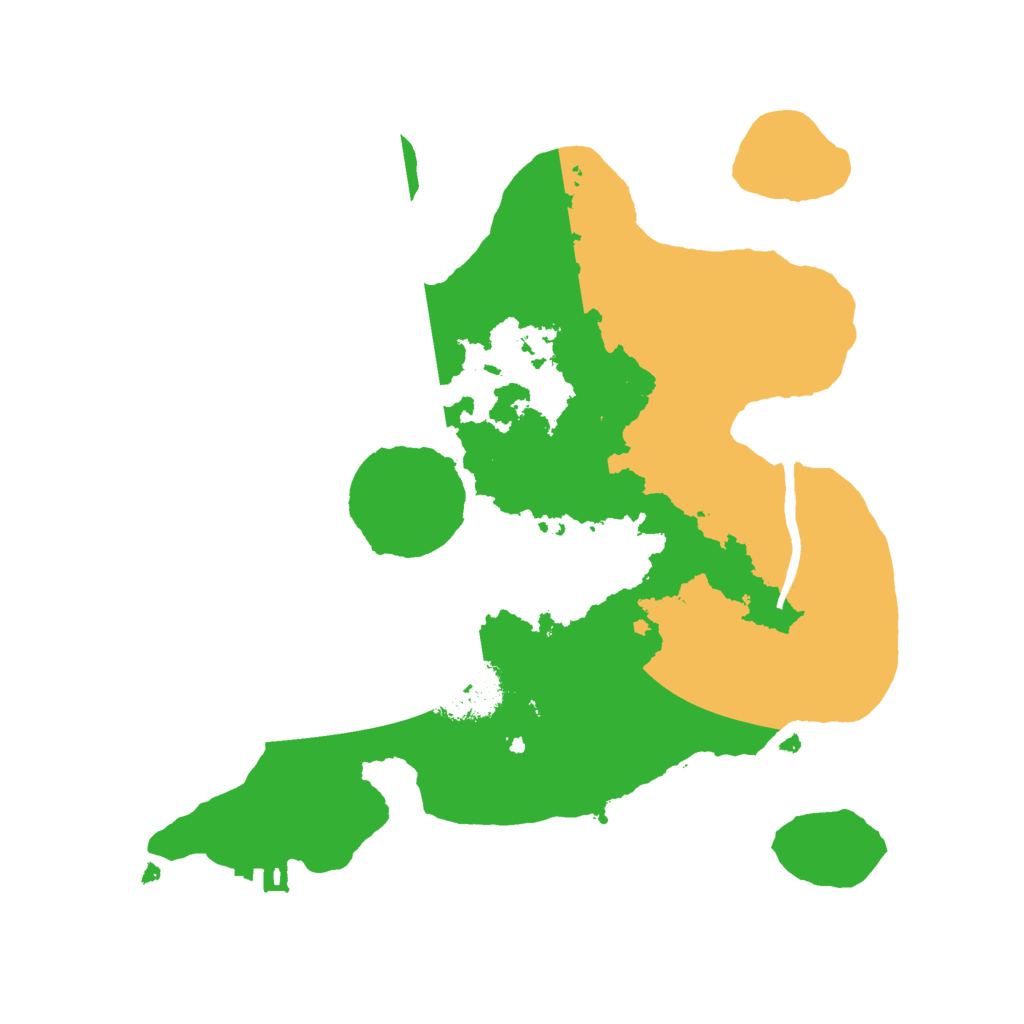 Biome Rust Map: Procedural Map, Size: 2500, Seed: 20230321