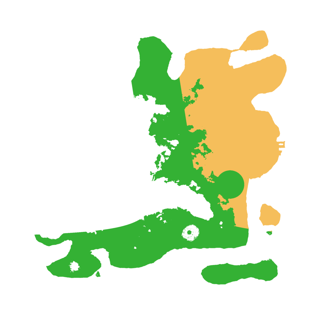 Biome Rust Map: Procedural Map, Size: 3000, Seed: 20230321
