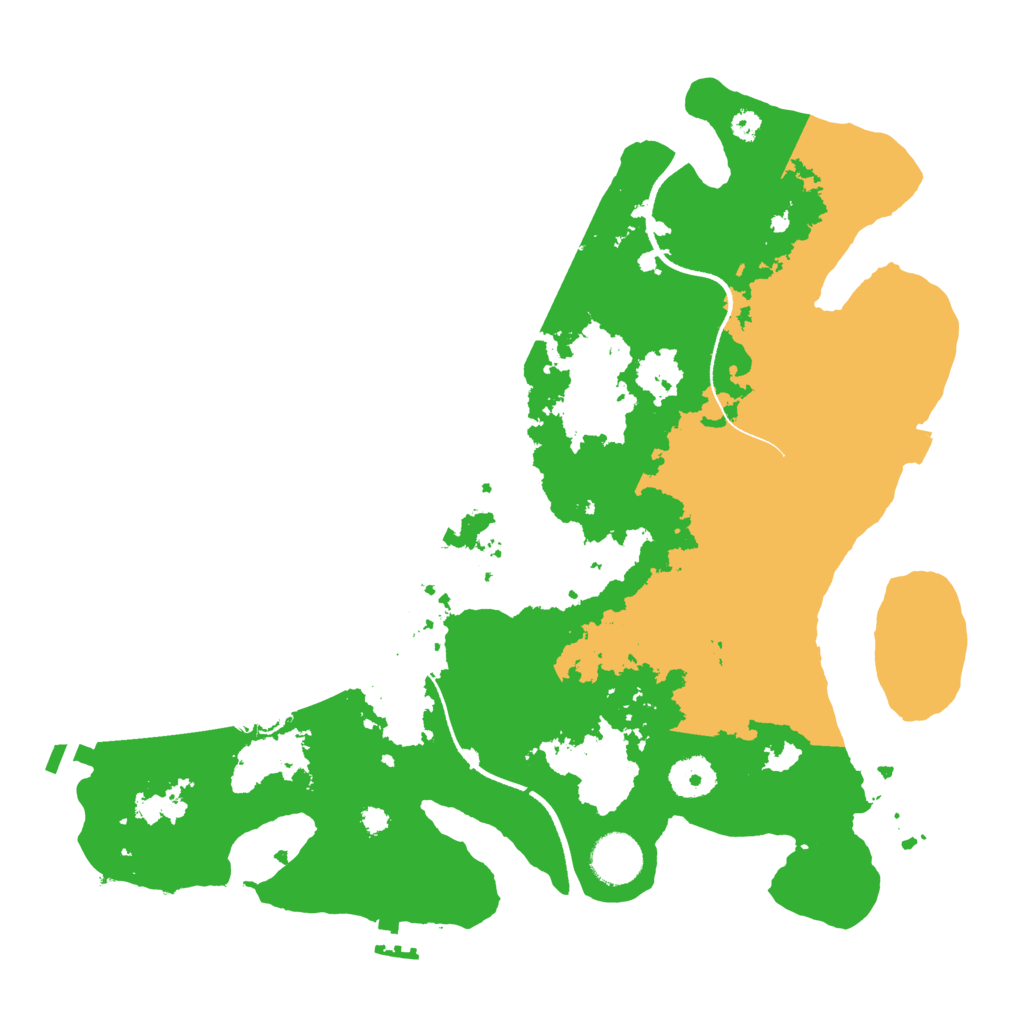 Biome Rust Map: Procedural Map, Size: 3500, Seed: 1582720884