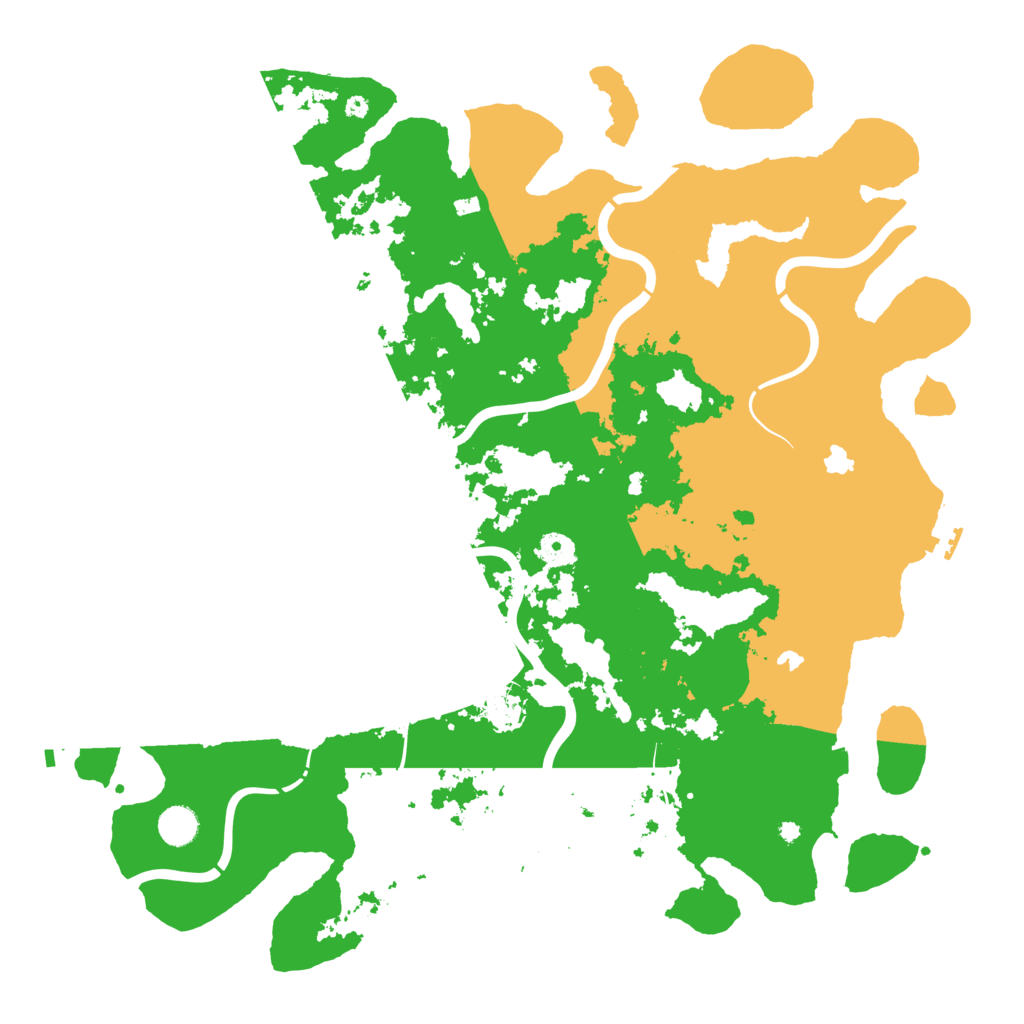 Biome Rust Map: Procedural Map, Size: 4500, Seed: 15547
