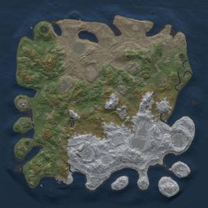 Thumbnail Rust Map: Procedural Map, Size: 4250, Seed: 1776293042, 18 Monuments