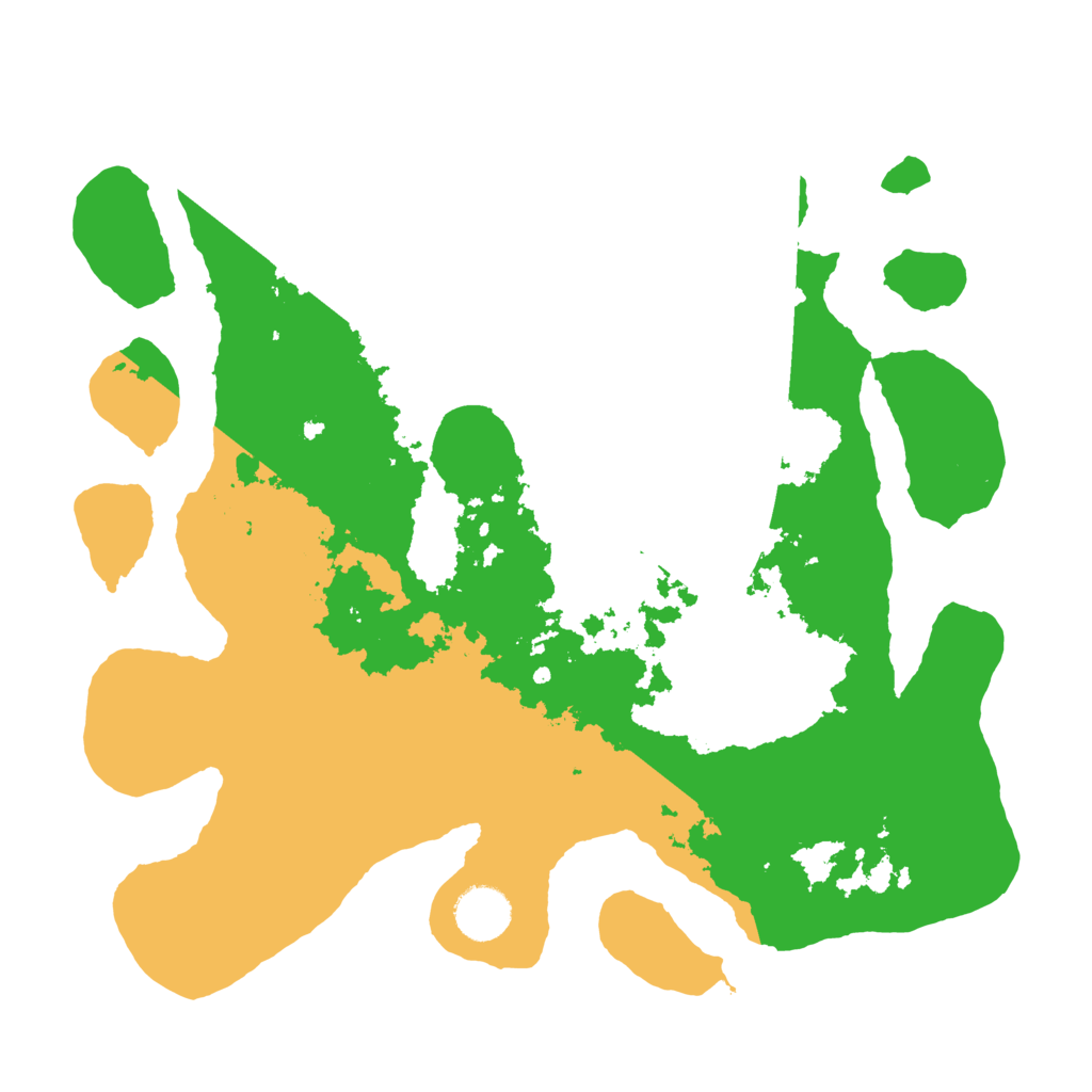 Biome Rust Map: Barren, Size: 3500, Seed: 478982093