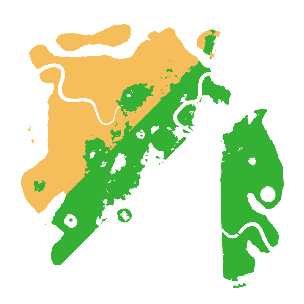 Biome Rust Map: Procedural Map, Size: 3500, Seed: 625177243