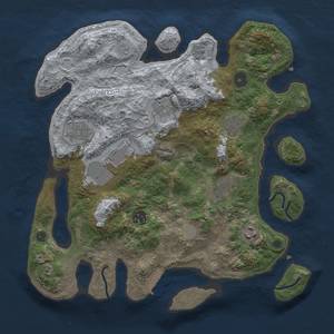 Thumbnail Rust Map: Procedural Map, Size: 3500, Seed: 259248761, 14 Monuments