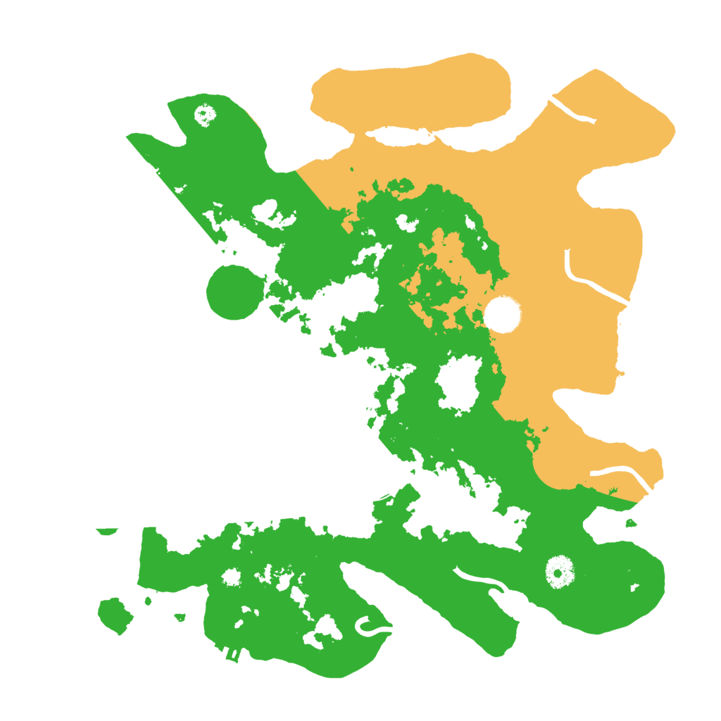 Biome Rust Map: Procedural Map, Size: 3500, Seed: 57622934