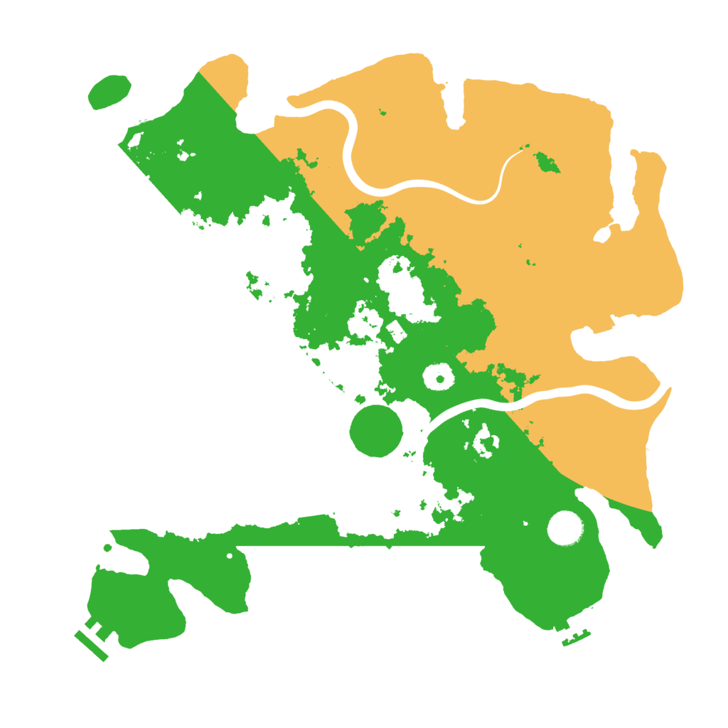 Biome Rust Map: Procedural Map, Size: 3700, Seed: 59627022