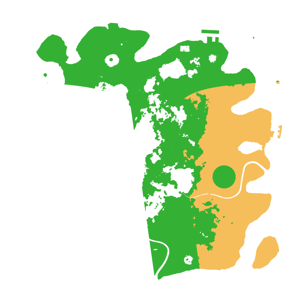 Biome Rust Map: Procedural Map, Size: 3500, Seed: 76891370