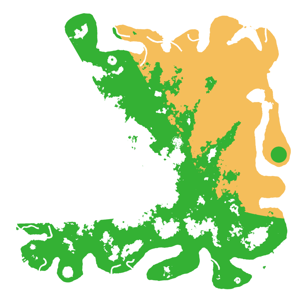 Biome Rust Map: Procedural Map, Size: 5000, Seed: 65535