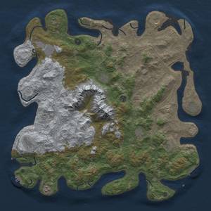 Thumbnail Rust Map: Procedural Map, Size: 5000, Seed: 65535, 18 Monuments