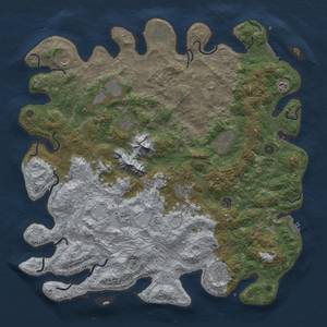 Thumbnail Rust Map: Procedural Map, Size: 5000, Seed: 406626964, 18 Monuments