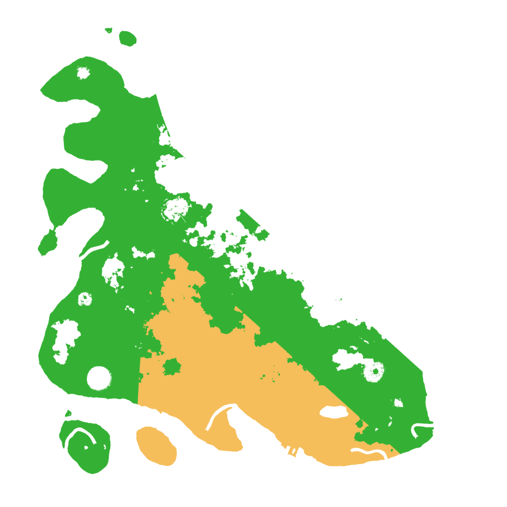 Biome Rust Map: Procedural Map, Size: 3700, Seed: 33814941