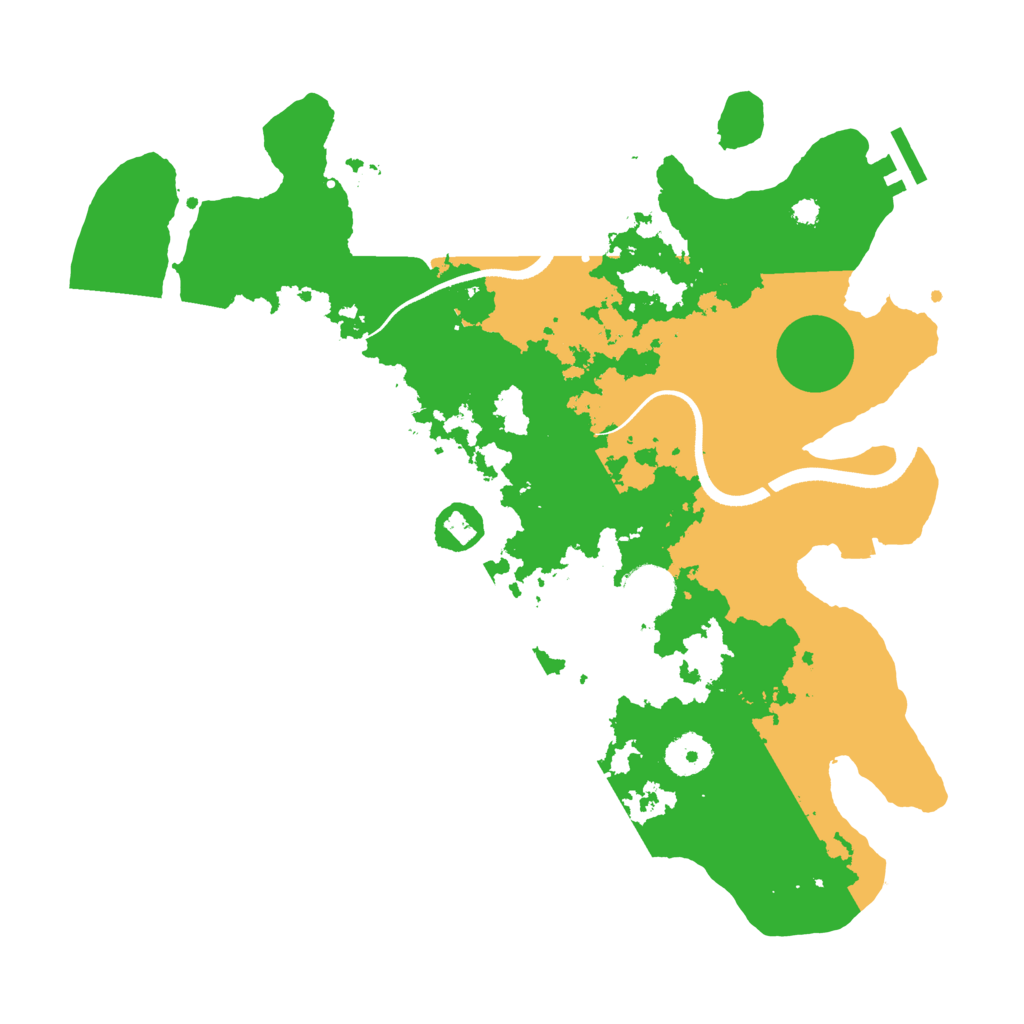 Biome Rust Map: Procedural Map, Size: 3500, Seed: 824991453