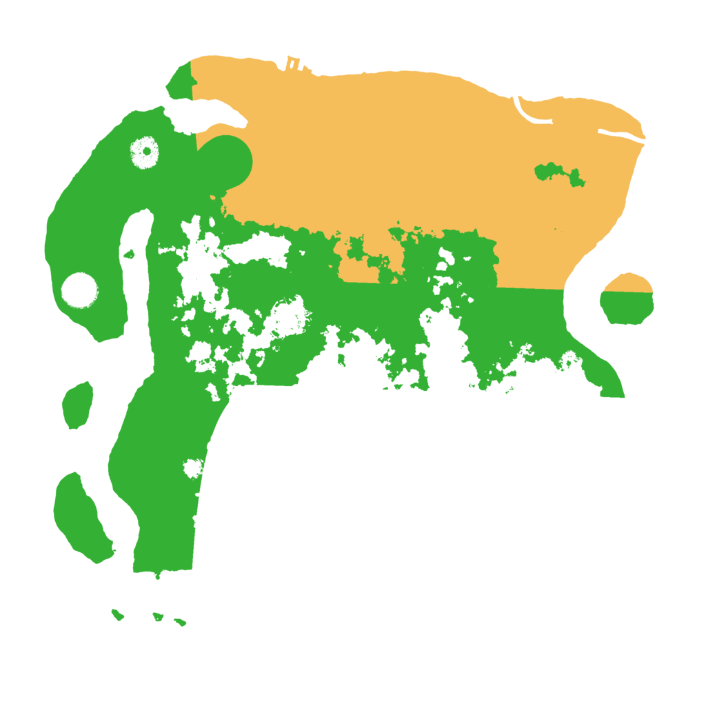 Biome Rust Map: Procedural Map, Size: 3500, Seed: 22850514