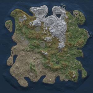 Thumbnail Rust Map: Procedural Map, Size: 4250, Seed: 598531981, 17 Monuments