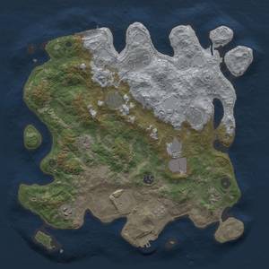 Thumbnail Rust Map: Procedural Map, Size: 3800, Seed: 379176483, 16 Monuments