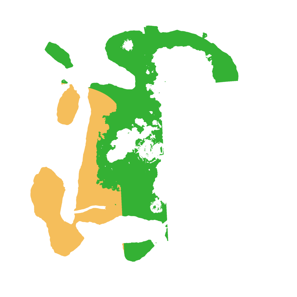 Biome Rust Map: Procedural Map, Size: 2500, Seed: 128004439