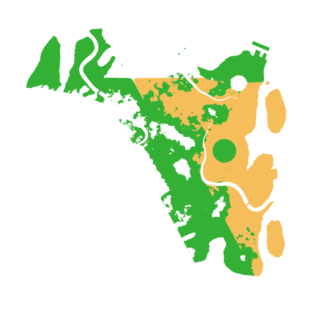 Biome Rust Map: Procedural Map, Size: 3500, Seed: 972142589