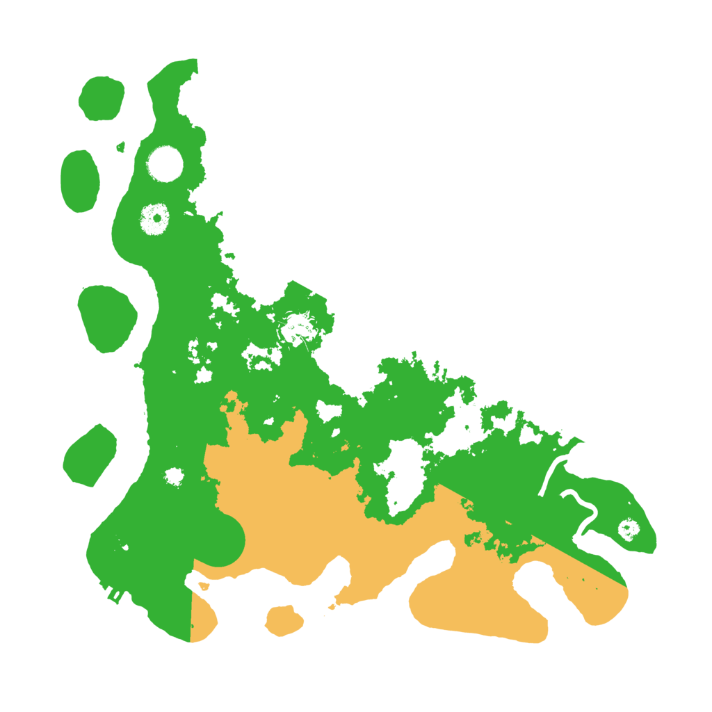 Biome Rust Map: Procedural Map, Size: 3500, Seed: 953108550