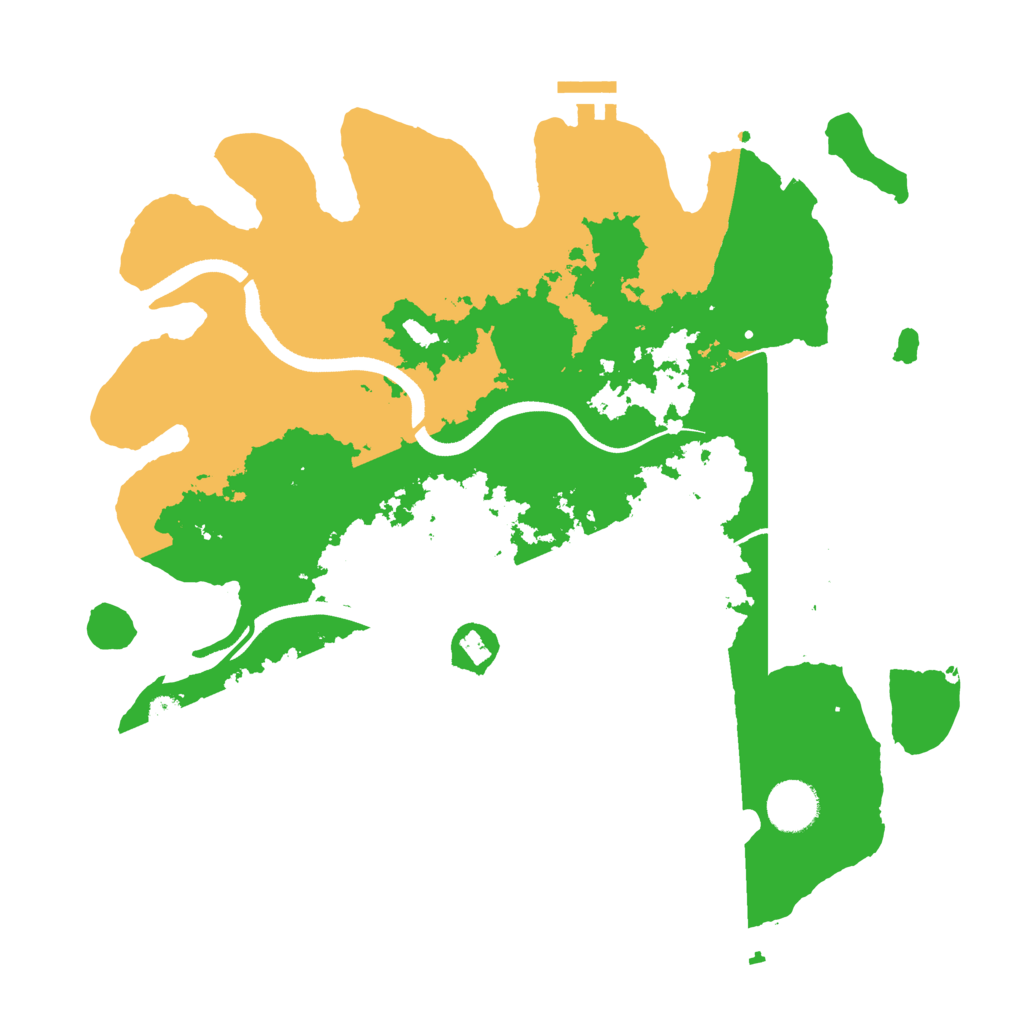 Biome Rust Map: Procedural Map, Size: 3500, Seed: 1465821418