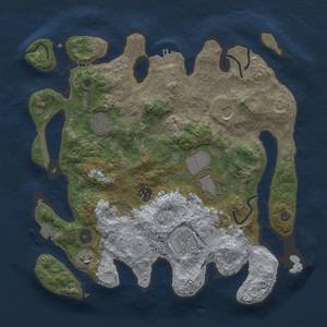 Thumbnail Rust Map: Procedural Map, Size: 3500, Seed: 2113, 14 Monuments