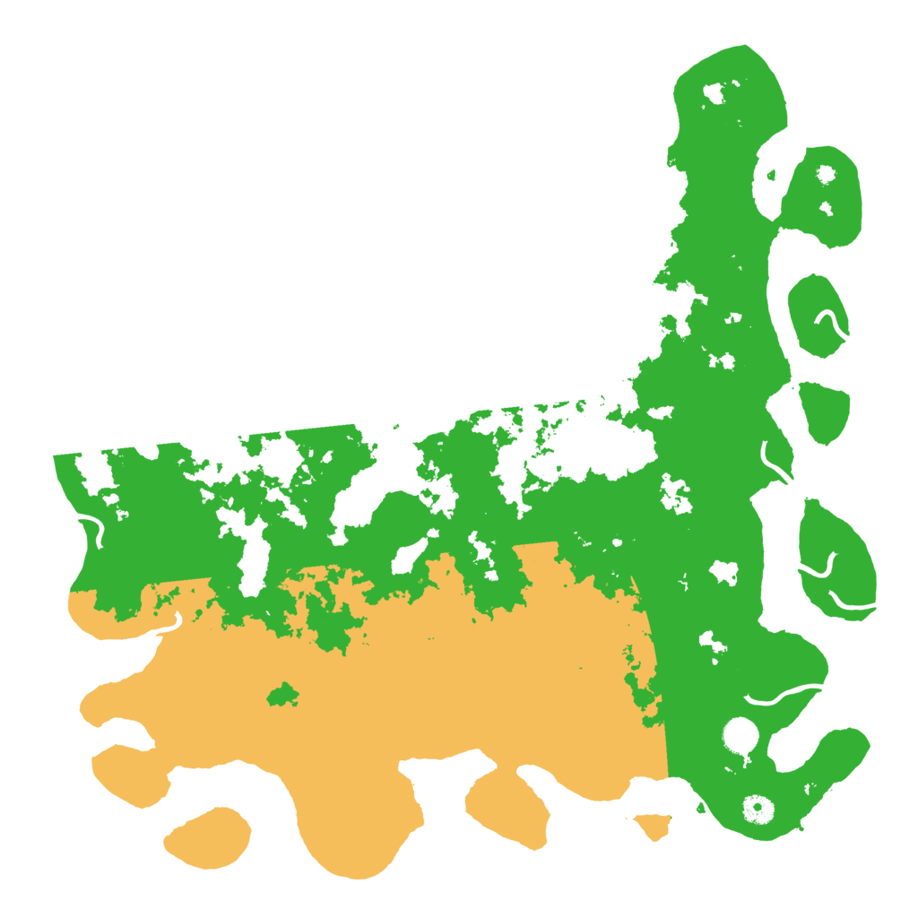 Biome Rust Map: Procedural Map, Size: 4500, Seed: 736255387