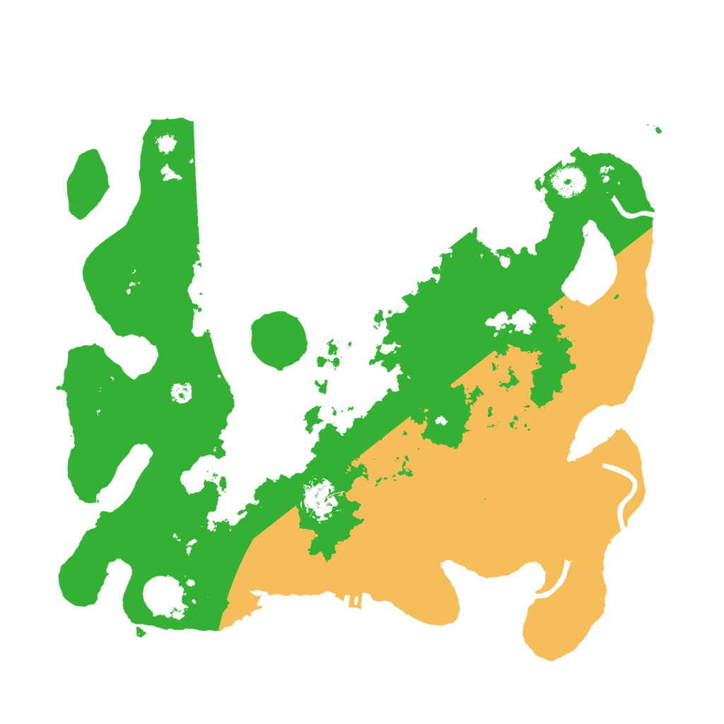 Biome Rust Map: Procedural Map, Size: 3500, Seed: 51897452