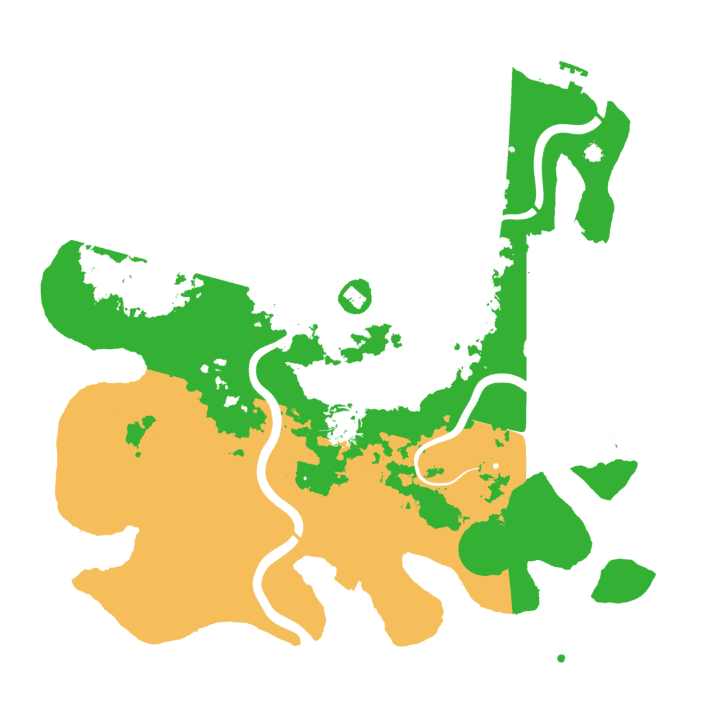 Biome Rust Map: Procedural Map, Size: 3500, Seed: 2031307603